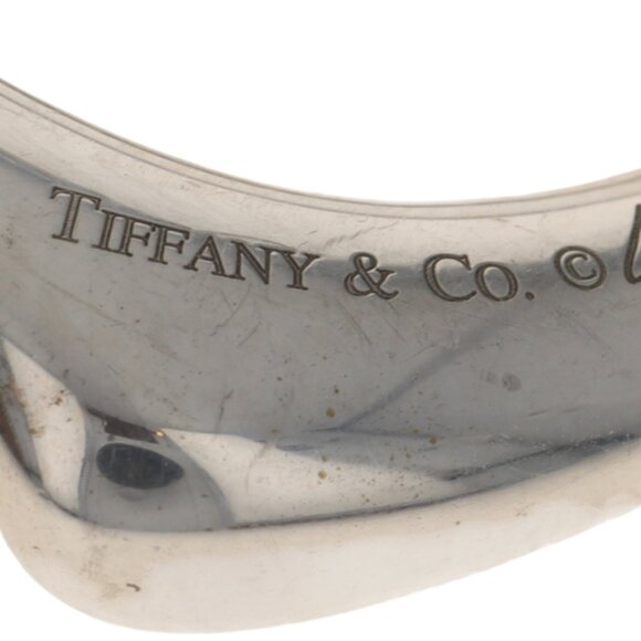 Elsa Peretti Tiffany & Co. Open Heart Diamond Brooch - Sterling 925 Love Pin